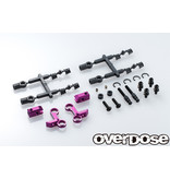 Overdose Adjustable Aluminum Front Upper Arm Type-2 for OD / Color: Purple)