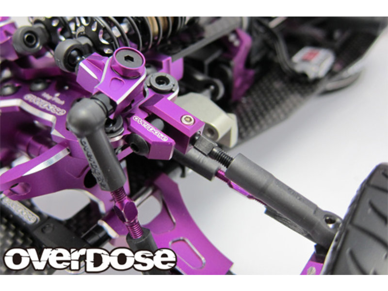 Overdose Adjustable Aluminum Front Upper Arm Type-2 for OD / Color: Purple)