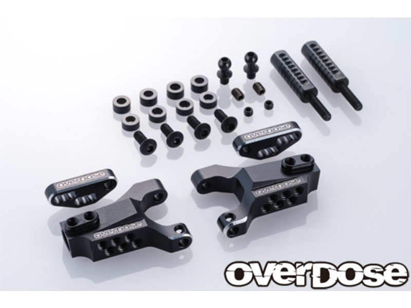 Overdose Adjustable Aluminum Front Suspension Arm Type-3  for OD / Color: Black