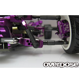 Overdose Adjustable Aluminum Front Suspension Arm Type-3  for OD / Color: Black