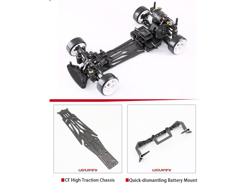 Usukani US88450 - NGE-PRO 2WD 1/10 Chassis Kit