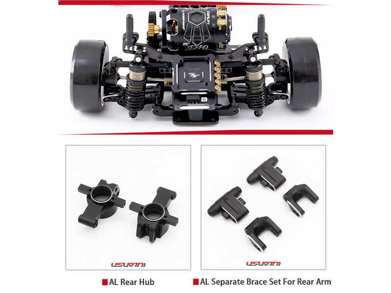 Usukani US88450 - NGE-PRO 2WD 1/10 Chassis Kit