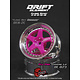 DE 5 Spoke Wheel (2) / Pink / Chrome Lip
