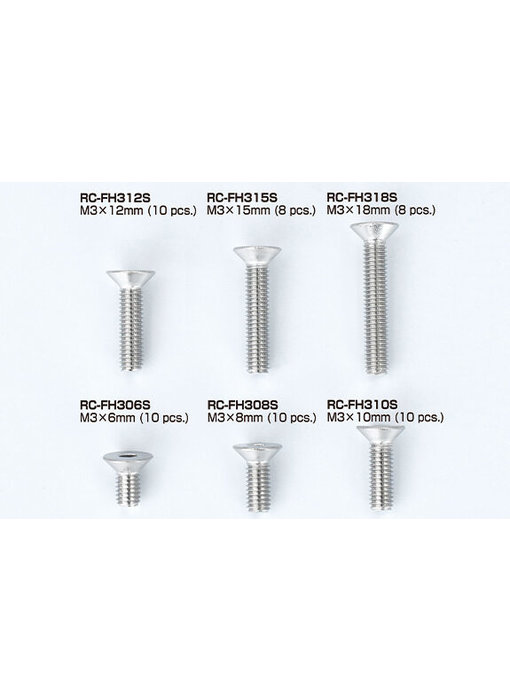 ReveD Stainless Steel FH Screw M3x18mm (10)