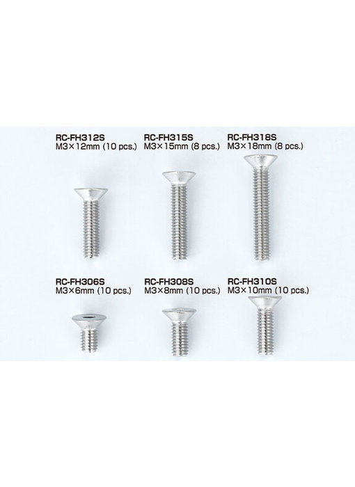 ReveD Stainless Steel FH Screw M3x10mm (10)