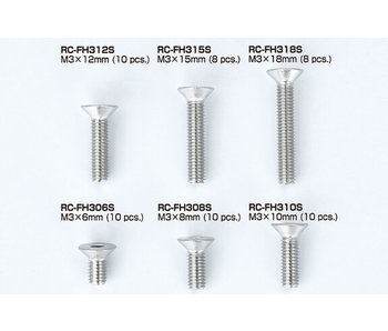 ReveD Stainless Steel FH Screw M3x8mm (10)