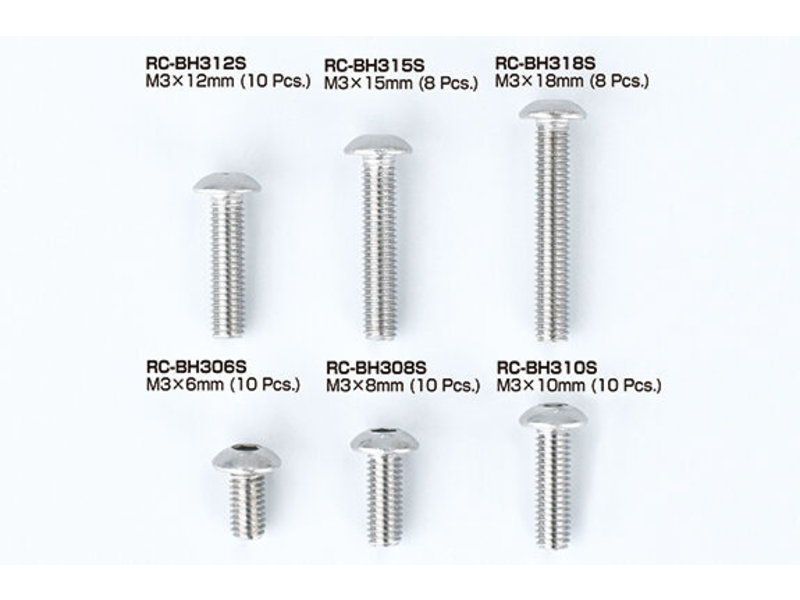 ReveD Stainless Steel Button Head Screw M3 x 18mm (10pcs)