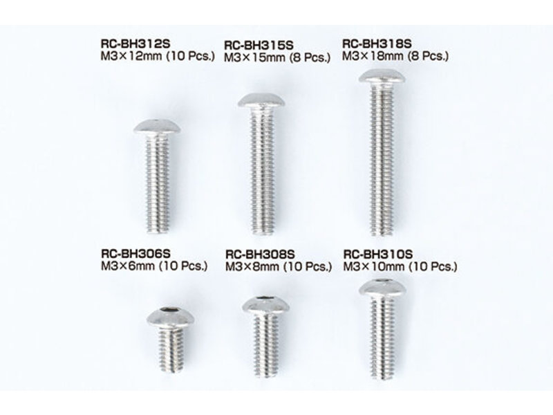 ReveD Stainless Steel Button Head Screw M3 x 12mm (10pcs)