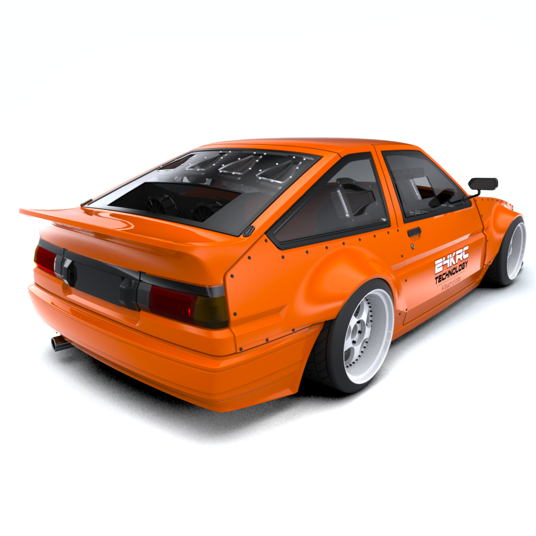 Rc Arlos - AF-DW86WK - D-Works Wide Body Kit for Toyota AE86 Trueno ...