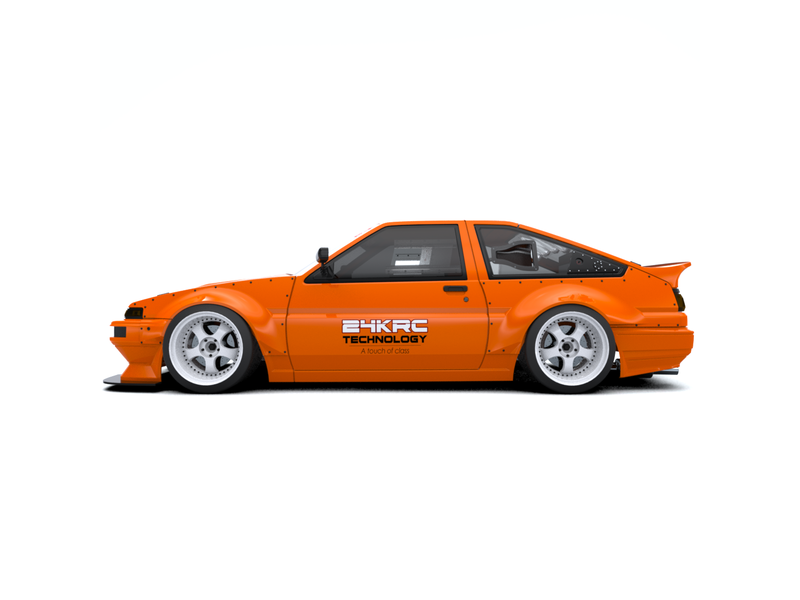 Rc Arlos 24K1402 - D-Works Wide Body Kit for Toyota AE86 Trueno