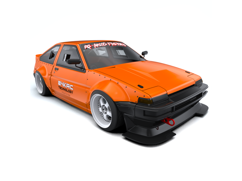 Rc Arlos - AF-DW86WK - D-Works Wide Body Kit for Toyota AE86 Trueno ...
