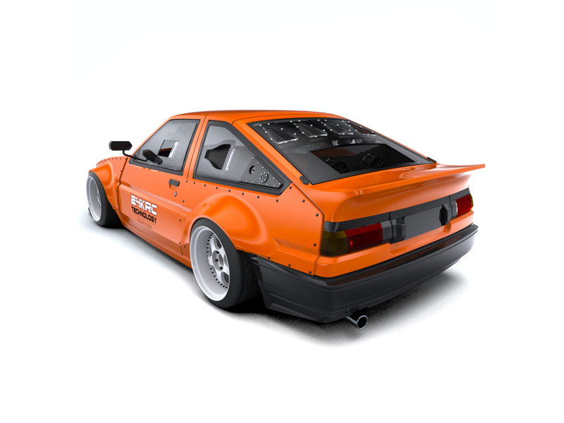 Rc Arlos - AF-DW86WK - D-Works Wide Body Kit for Toyota AE86 Trueno ...