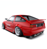 Rc Arlos 24K1401 - J-Run Wide Body Kit for Toyota AE86 Trueno