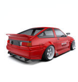 Rc Arlos 24K1401 - J-Run Wide Body Kit for Toyota AE86 Trueno