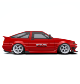 Rc Arlos 24K1401 - J-Run Wide Body Kit for Toyota AE86 Trueno