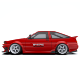 Rc Arlos 24K1401 - J-Run Wide Body Kit for Toyota AE86 Trueno