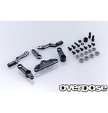 Overdose Triple Link Steering Wiper Set for GALM series / Color: Black