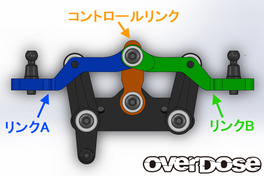Overdose Triple Link Steering Wiper Set - Red Overdose Triple Link Steering Wiper Set - Red