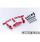 Overdose Triple Link Steering Wiper Set for GALM series / Color: Red