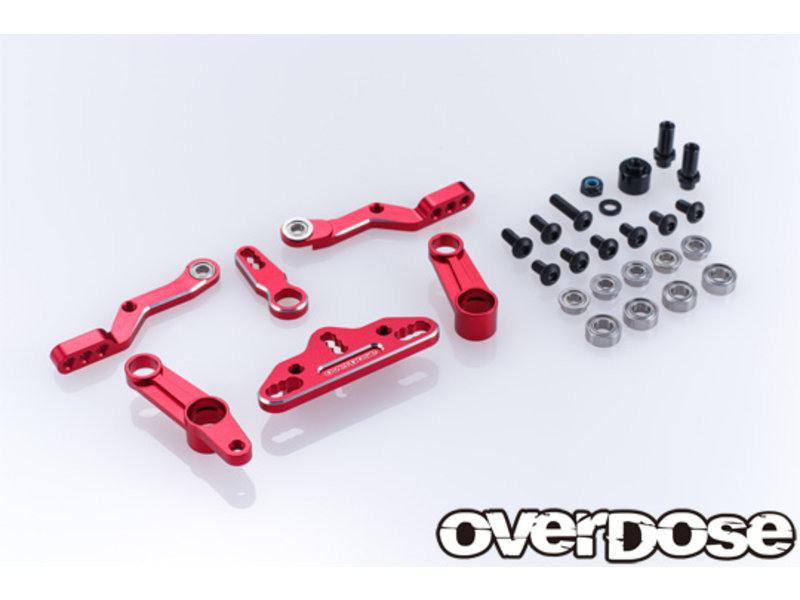 Overdose Triple Link Steering Wiper Set - Red Overdose Triple Link Steering Wiper Set - Red