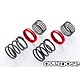 High Performance Twin Spring 1.2-2050 φ1.2, 5 coil, 20mm with Helper Spring / Red (2)