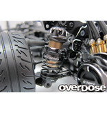 Overdose High Performance Twin Spring 1.2-2050 φ1.2, 5 coil, 20mm with Helper Spring / Color: Red (2pcs)