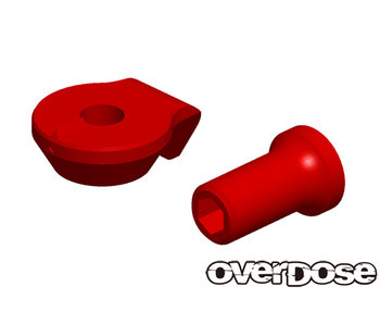 Overdose Adjuster Nut & Knuckle Stopper for OD2438 / Red