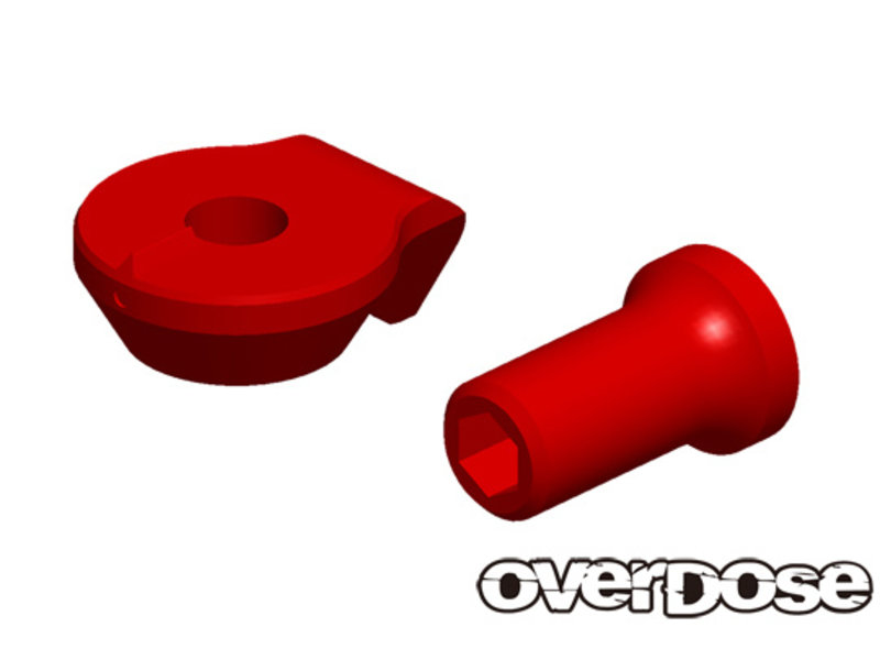 Overdose Adjuster Nut & Knuckle Stopper for OD2438 / Color: Red
