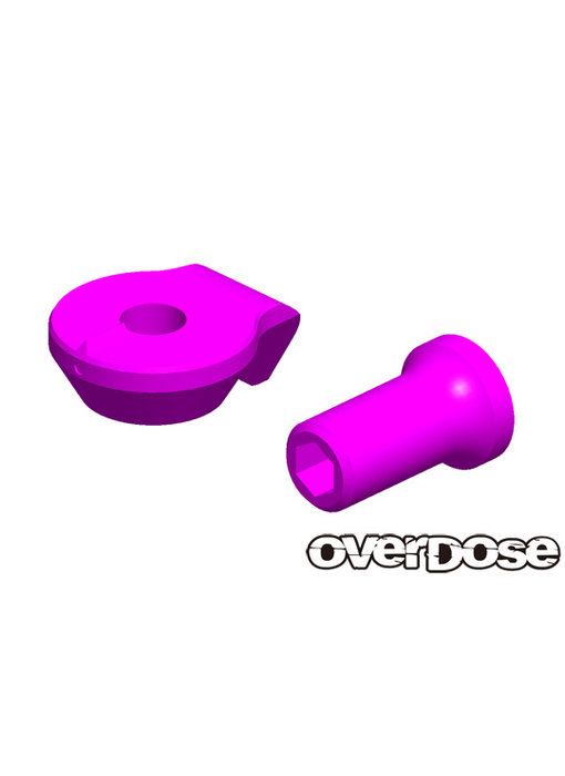 Overdose Adjuster Nut & Knuckle Stopper for OD2437 / Purple