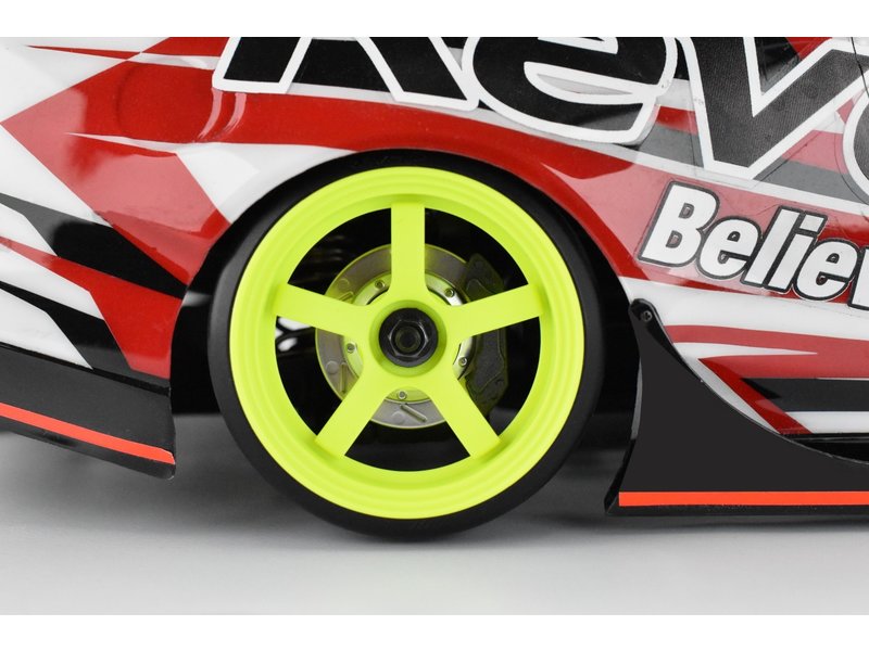 ReveD Competition Wheel DP5 (2pcs) / Color: Fluorescent Yellow / Offset: +8mm