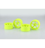 ReveD Competition Wheel DP5 (2pcs) / Color: Fluorescent Yellow / Offset: +6mm