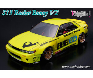1/64 日産 シルビア S13 ROCKET BUNNY V2 イエロー/新品 nissan-silvia-s13-v2-pandem-