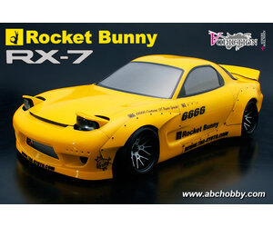 アディクション1/10RCボディ【FD3S Rocket Bunny】 1-10 Rocket Bunny FD3S RX-7 Mazda Body w- 3D DECALS (200mm