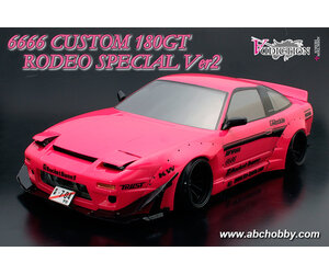ハ*ー様 6666 CUSTOM 180GT RODEO SPECIAL 180GT Rodeo Special Ver.2 6666 Custom Clear Body Set 180SX w