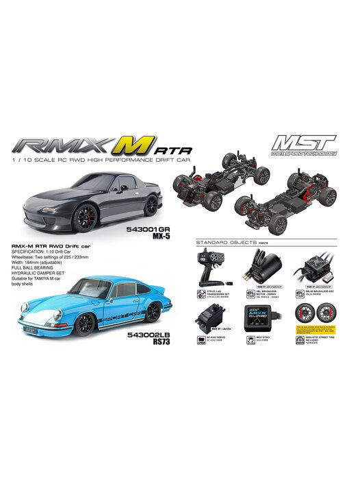 MST RMX-M 2WD RTR - Brushless / MX-5 (Mazda MX-5) - Grey