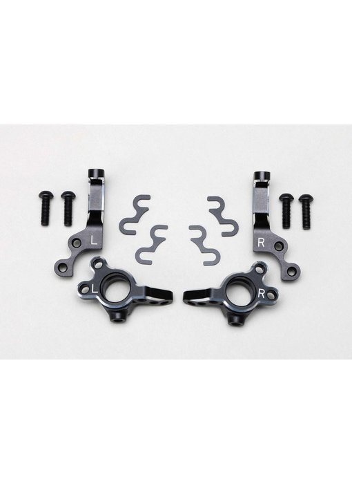 Yokomo Aluminum Variable Kingpin Angle Steering Block Set