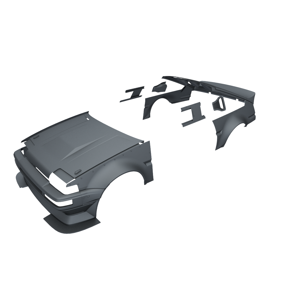 Rc Arlos - AF-DW86WK - D-Works Wide Body Kit for Toyota AE86 Trueno ...