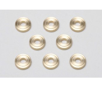 Yokomo Brass Spacer Φ3xΦ8x2.0mm High Precision Cutting (8pcs)