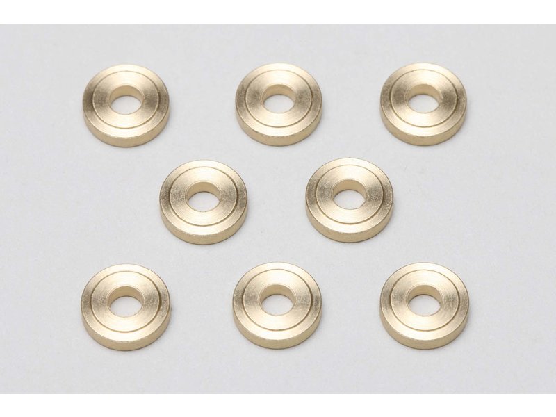 Yokomo ZC-B3820 - Brass Spacer Φ3xΦ8x2.0mm High Precision Cutting (8pcs)