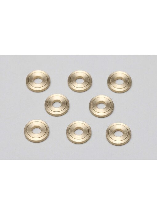 Yokomo Brass Spacer Φ3xΦ8x1.5mm High Precision Cutting (8pcs)