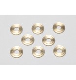 Yokomo ZC-B3810 - Brass Spacer Φ3xΦ8x1.0mm High Precision Cutting (8pcs)