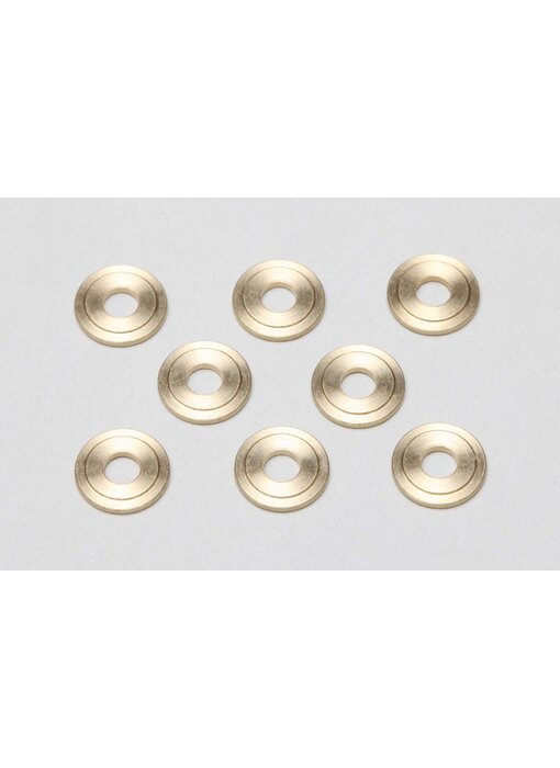 Yokomo Brass Spacer Φ3xΦ8x1.0mm High Precision Cutting (8pcs)