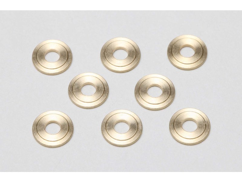 Yokomo ZC-B3810 - Brass Spacer Φ3xΦ8x1.0mm High Precision Cutting (8pcs)