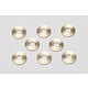 Brass Spacer Φ3xΦ8x1.0mm High Precision Cutting (8pcs)