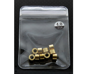 WRAP-UP Next Brass Spacer φ3mm x φ6mm x 4.0mm (10pcs)