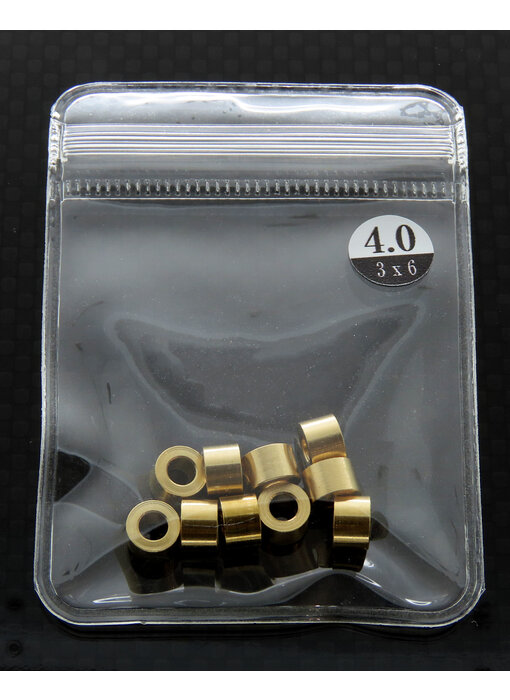 WRAP-UP Next Brass Spacer φ3mm x φ6mm x 4.0mm (10pcs)