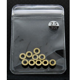 WRAP-UP Next 0040-08 - Brass Spacer φ3mm x φ6mm x 2.5mm (10pcs)