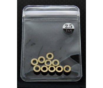 WRAP-UP Next Brass Spacer φ3mm x φ6mm x 2.5mm (10pcs)