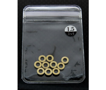 WRAP-UP Next Brass Spacer φ3mm x φ6mm x 1.5mm (10pcs)