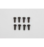 Yokomo ZC-BH256A - Steel Screw Button Head M2.5×6mm (8pcs)